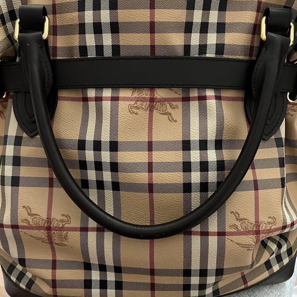 Authentic Burberry, Haymarket Check, Satchel